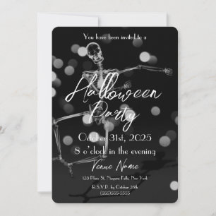 Invitation Créez votre propre Dancing X-Ray Skeleton Hallowee