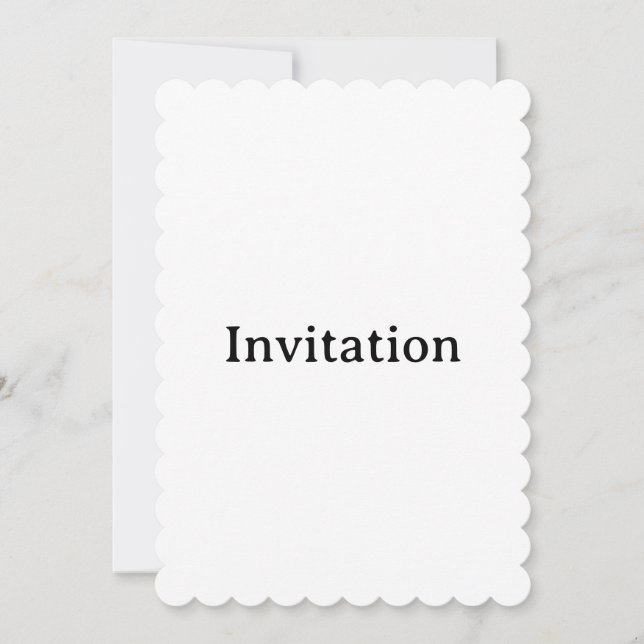 Invitation Créez votre propre découpé 5" x 7" (Devant)