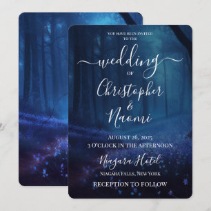 Invitation Créez votre propre forêt enchantée bleue