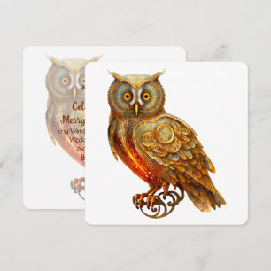 Invitation Créez votre propre hibou à vapeur d'or