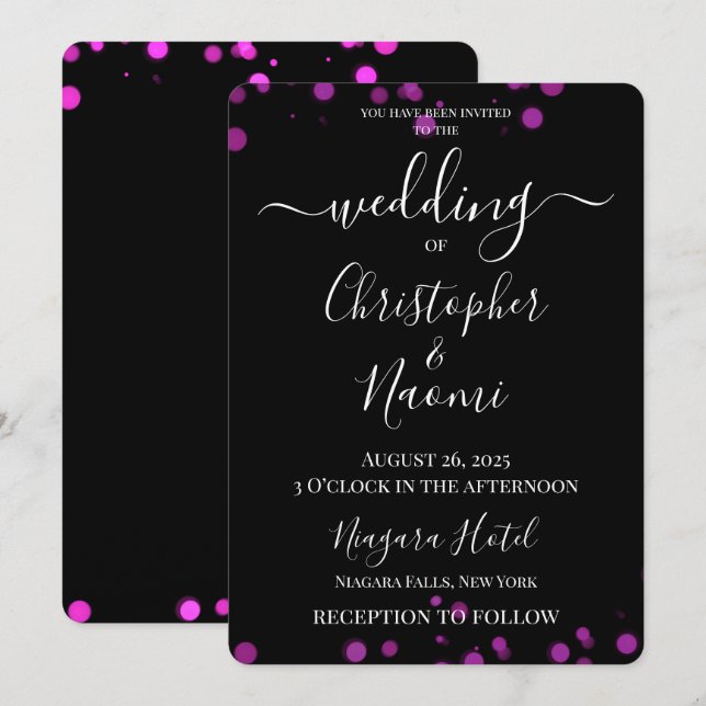 Invitation Créez votre propre Mariage de bord de réservation  (Devant / Derrière)