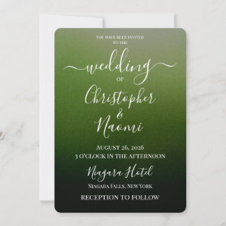 Invitation Créez Votre Propre Mariage Ombré Ombré