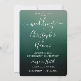 Invitation Créez Votre Propre Mariage Ombré Ombré