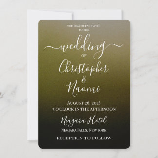 Invitation Créez Votre Propre Mariage Ombré Ombré