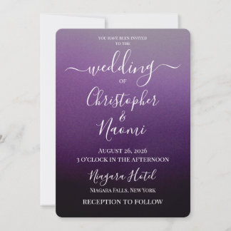 Invitation Créez Votre Propre Mariage Ombré Ombré