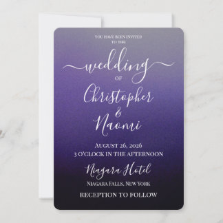 Invitation Créez Votre Propre Mariage Ombré Ombré