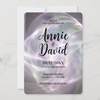 Invitation Créez votre propre Mariage Orb Lumière Personnalis