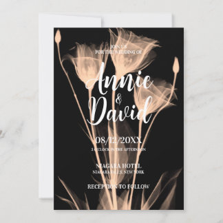 Invitation Créez votre propre Mariage X-Ray Flower Trio