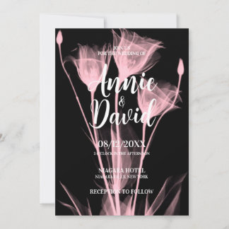 Invitation Créez votre propre Mariage X-Ray Flower Trio