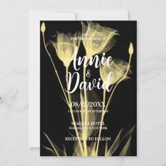 Invitation Créez votre propre Mariage X-Ray Flower Trio