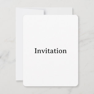 Invitation Créez votre propre modèle arrondi 10,8 x 14 cm