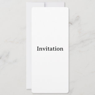 Invitation Créez votre propre modèle arrondi 10 x 23,5 cm