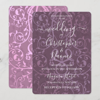 Invitation Créez Votre Propre Motif Vintage Mariage