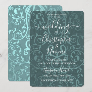 Invitation Créez Votre Propre Motif Vintage Mariage