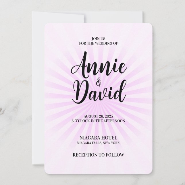 Invitation Créez votre propre Pastel Retro Starburst (Devant)