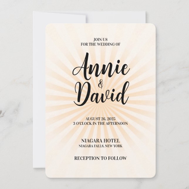 Invitation Créez votre propre Pastel Retro Starburst (Devant)