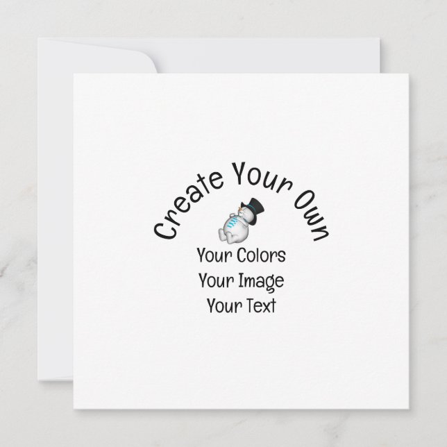 Invitation Créez votre propre personnalisation (Devant)