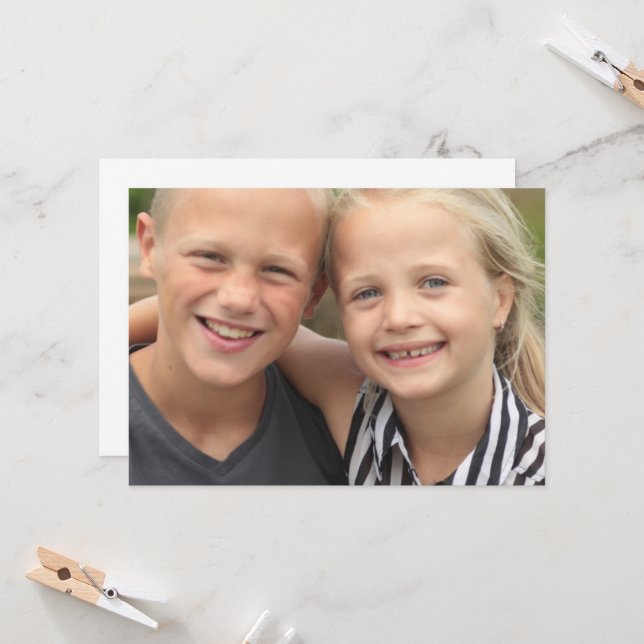 Invitation Créez votre propre photo (Devant/Arrière en situation)