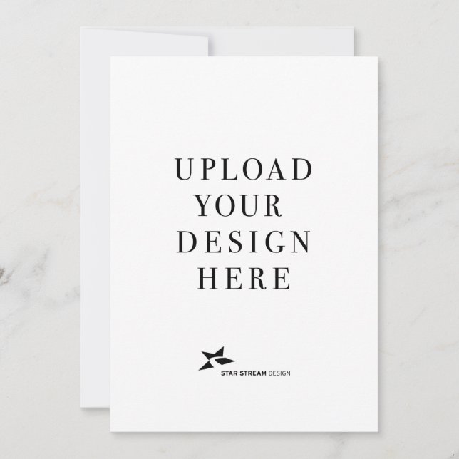 Invitation Créez votre propre Portrait 5x7 (Devant)