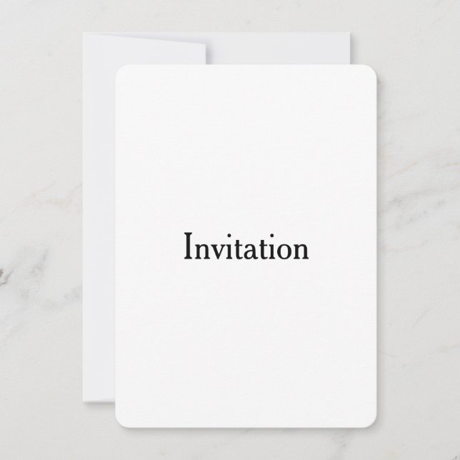 Invitation Créez Votre Propre Promotion Simple de Marque 4,5" (Devant)