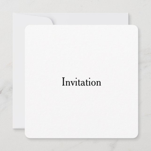 Invitation Créez Votre Propre Promotion Simple de Marque 5,25 (Devant)