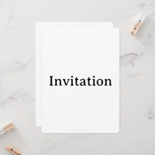 Invitation Créez Votre Propre Simple Coutume Arrondie 6,5" x 