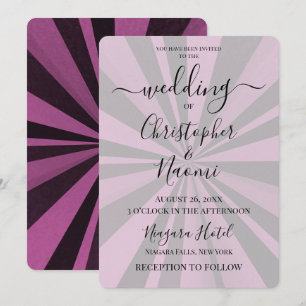 Invitation Créez votre propre Sunburst Deep Retro Personnalis