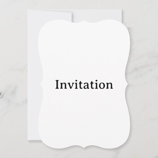 Invitation Créez Votre Propre Support Personnalisé Simple 5"  (Devant)