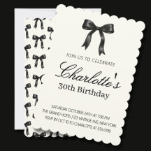 Crème d'anniversaire Black Bow Vintage Scallop