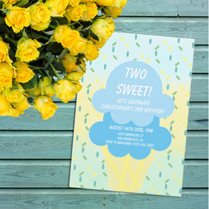 Invitation Crème de glace 2ème anniversaire