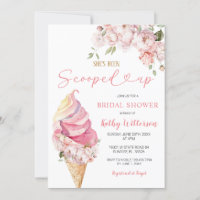 Crème de glace rose Été Fête des mariées Scoopée