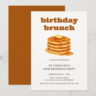 Invitation Crêpes Modernes et Audacieuses pour un Anniversair