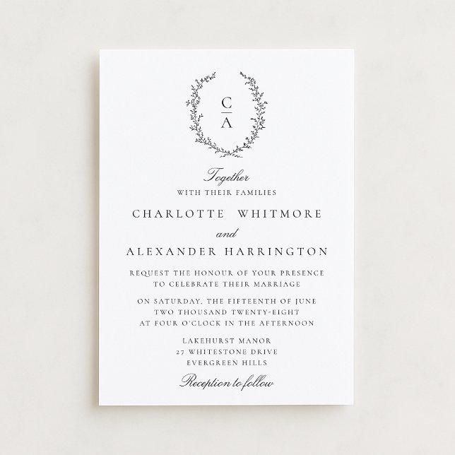 Invitation Crest,  Old Money Aesthetic, transparent backgroud (Créateur téléchargé)