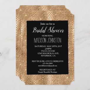 Invitation Crête de serpent à Parties scintillant de glamour 