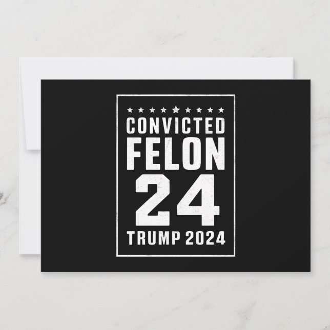 Invitation Criminel Condamné 4 Juillet Trump 2024 (Devant)