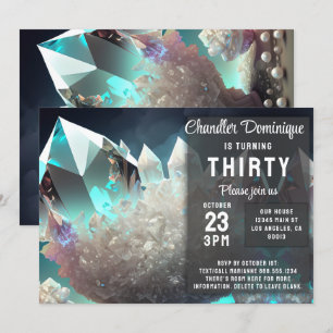 Invitation Cristal Jewels Pearl Aries Diamond Avril Anniversa