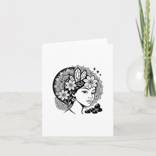 Invitation Cristalline Florale du Mandala Féminin 