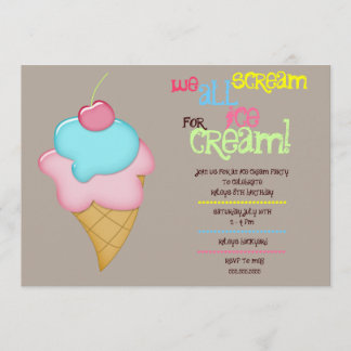 Invitation Critique Pour L'Invitation À La Crème De Glace