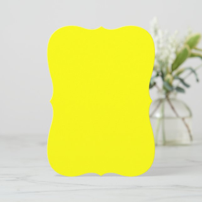 Invitation Crochet Jaune (Debout devant)