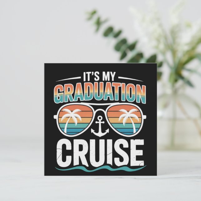 Invitation Croisière de fin d'études Équipe de correspondance (Debout devant)