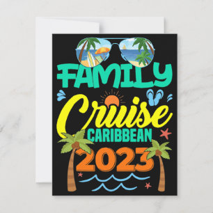 Invitation Croisière en famille Caraïbes 2023 Vacances d'été