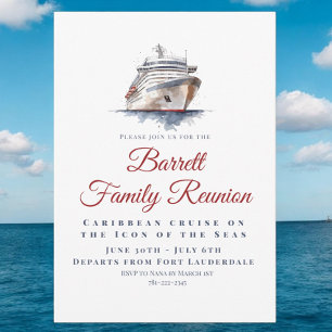 Invitation Croisière Famille Réunion Vacances au Paradis