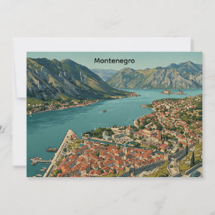Invitation Croisière vintage dans la baie de Kotor et la viei