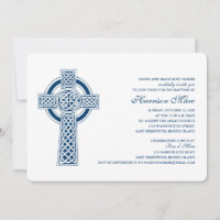 Croix celtique Première communion sainte Invitatio