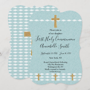 Invitation Croix de la Lumière Jésus-Christ Premier Saint-Com