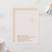 Croix de monogramme calligraphié pour mariage chré