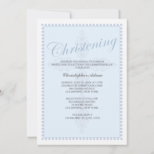 Invitation Cross Blue (Devant)