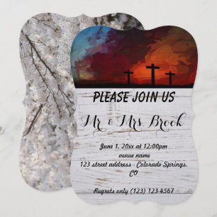 Invitation Cross Faith Hope Love Believe Destiny Destiny's