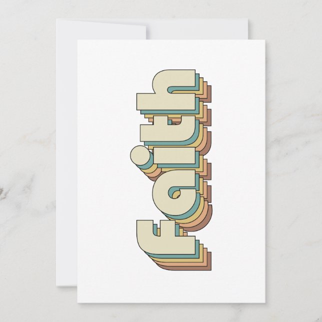 Invitation Croyance Bauhaus Vibrations Chrétiennes Inspirante (Devant)