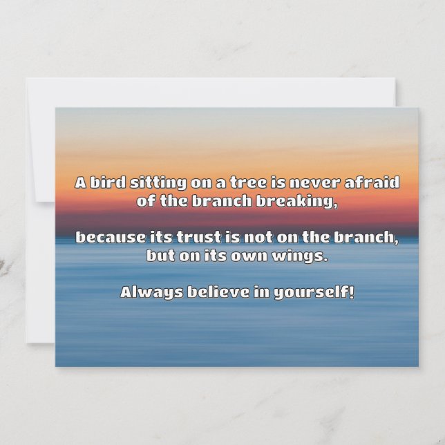 Invitation Croyance Empath Citation d'encouragement positif (Devant)